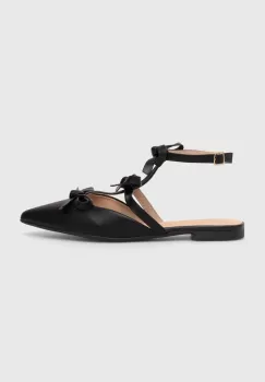 Answear Lab balerini culoarea negru, cu toc deschis imagine