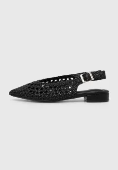 Answear Lab balerini culoarea negru, cu toc deschis imagine