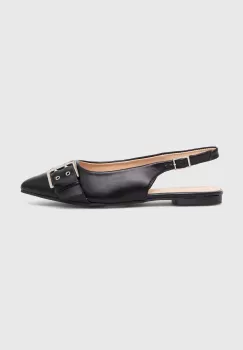 Answear Lab balerini culoarea negru, cu toc deschis imagine