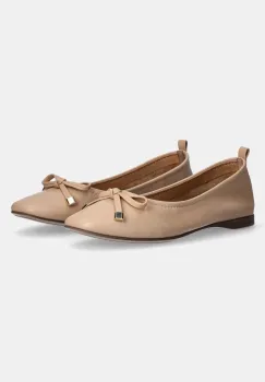 Answear Lab balerini de piele culoarea bej imagine