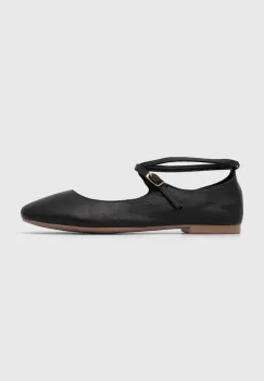Answear Lab balerini de piele culoarea negru imagine