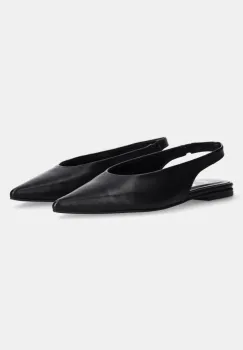 Answear Lab balerini de piele culoarea negru imagine
