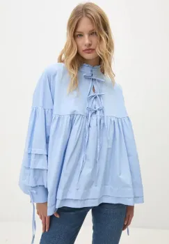 Answear Lab bluza din bumbac femei, neted imagine