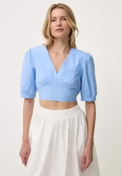 Answear Lab bluza din bumbac femei, neted imagine