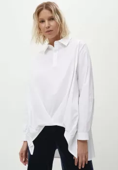 Answear Lab bluza femei, culoarea alb, cu guler clasic, relaxed imagine