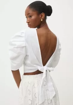 Answear Lab bluza femei, culoarea alb, neted imagine