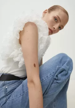Answear Lab bluza femei, culoarea alb, neted imagine