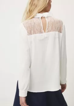 Answear Lab bluza femei, culoarea alb, neted imagine