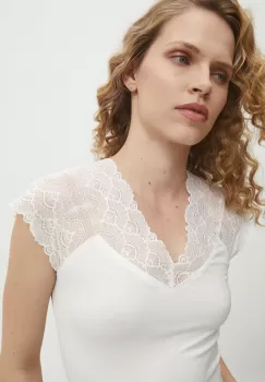 Answear Lab bluza femei, culoarea alb, neted imagine