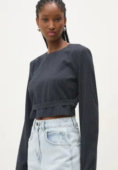 Answear Lab bluza femei, culoarea albastru marin, modelator imagine