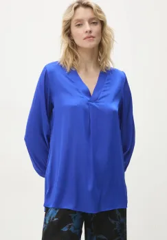 Answear Lab bluza femei, culoarea albastru marin, neted imagine