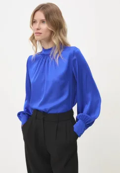 Answear Lab bluza femei, culoarea albastru marin, neted imagine