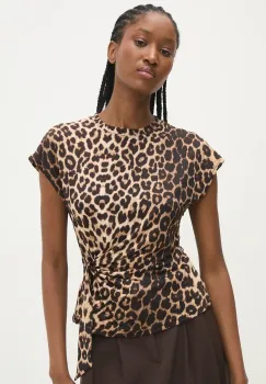 Answear Lab bluza femei, culoarea bej imagine