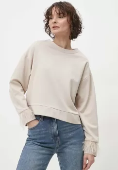 Answear Lab bluza femei, culoarea bej, cu imprimeu imagine