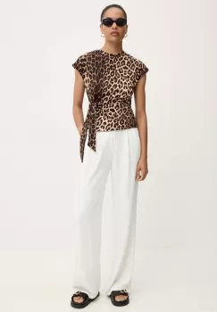Answear Lab bluza femei, culoarea bej, modelator imagine