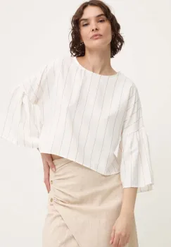 Answear Lab bluza femei, culoarea bej, modelator imagine