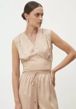 Answear Lab bluza femei, culoarea bej, modelator imagine