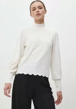 Answear Lab bluza femei, culoarea bej, neted imagine
