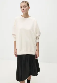 Answear Lab bluza femei, culoarea bej, neted imagine