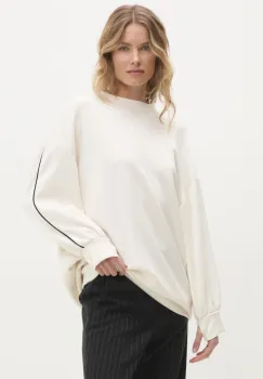 Answear Lab bluza femei, culoarea bej, neted imagine