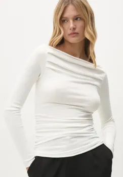Answear Lab bluza femei, culoarea bej, neted imagine
