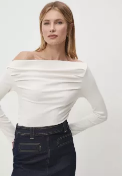 Answear Lab bluza femei, culoarea bej, neted imagine