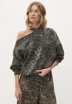 Answear Lab bluza femei, culoarea gri, modelator imagine