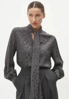 Answear Lab bluza femei, culoarea gri, modelator imagine
