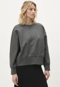 Answear Lab bluza femei, culoarea gri, neted imagine
