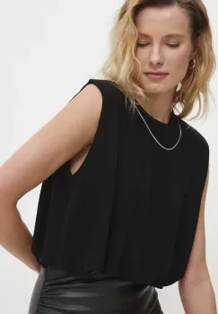Answear Lab bluza femei, culoarea negru, cu imprimeu imagine