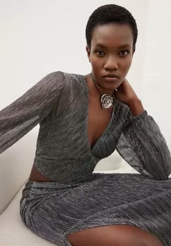 Answear Lab bluza femei, culoarea negru, modelator imagine