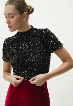 Answear Lab bluza femei, culoarea negru, modelator imagine