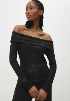 Answear Lab bluza femei, culoarea negru, modelator imagine