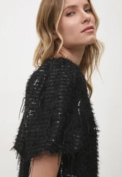 Answear Lab bluza femei, culoarea negru, modelator imagine