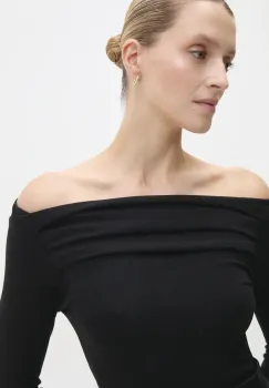 Answear Lab bluza femei, culoarea negru, neted imagine