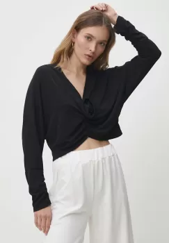 Answear Lab bluza femei, culoarea negru, neted imagine