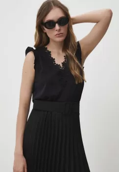 Answear Lab bluza femei, culoarea negru, neted imagine