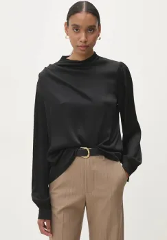 Answear Lab bluza femei, culoarea negru, neted imagine