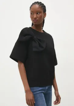 Answear Lab bluza femei, culoarea negru, neted imagine