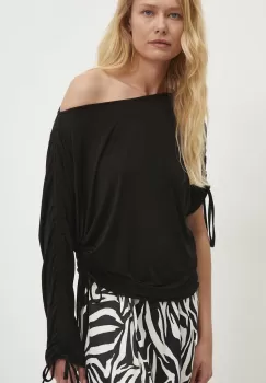 Answear Lab bluza femei, culoarea negru, neted imagine