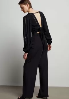 Answear Lab bluza femei, culoarea negru, neted imagine