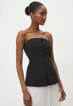 Answear Lab bluza femei, culoarea negru, neted imagine