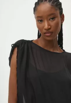 Answear Lab bluza femei, culoarea negru, neted imagine