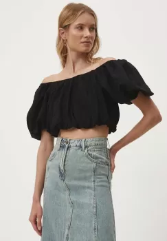 Answear Lab bluza femei, culoarea negru, neted imagine