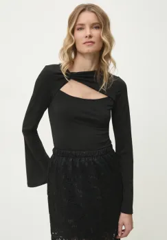 Answear Lab bluza femei, culoarea negru, neted imagine