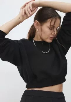 Answear Lab bluza femei, culoarea negru, neted imagine