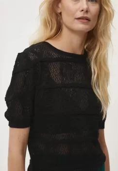Answear Lab bluza femei, culoarea negru, neted imagine