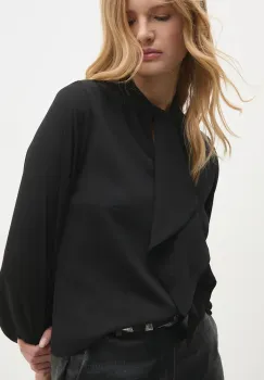 Answear Lab bluza femei, culoarea negru, neted imagine