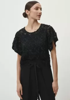 Answear Lab bluza femei, culoarea negru, neted imagine