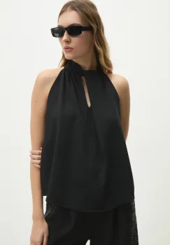 Answear Lab bluza femei, culoarea negru, neted imagine